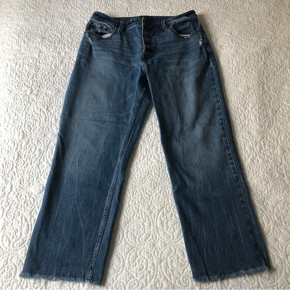 Abercrombie&fitch High Rise Ankle Straight Jeans